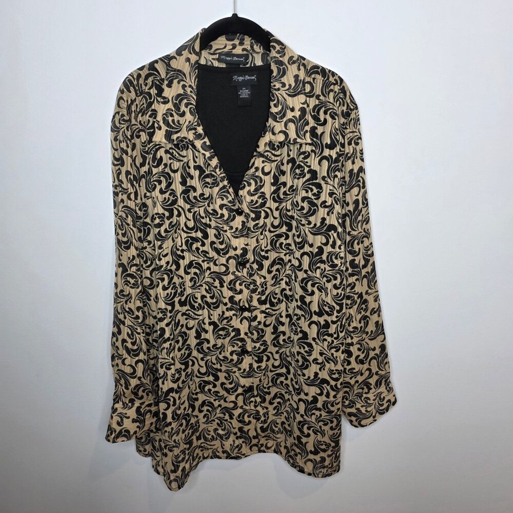 Maggie Barnes NWT 2PC Camisole Blouse Womens‎ 2X